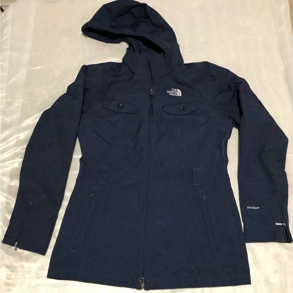 The North Face Hyvent Blue Jacket - Picture 1 of 10